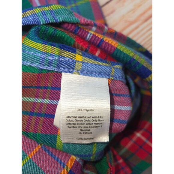 Vineyard Vines Slim Fit Plaid Tucker Shirt Large Button-Down Long Sleeve - Picture 6 of 8